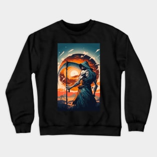 Death with scythe ending humanity Crewneck Sweatshirt